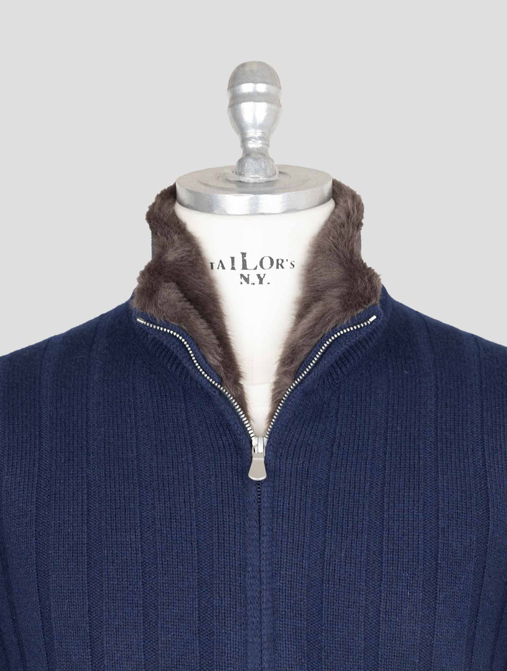 Gran Sasso Blue Cashmere Coat 4