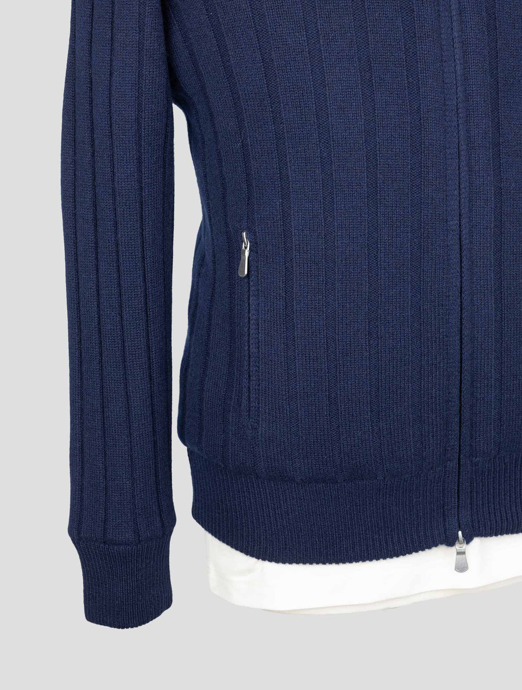 Gran Sasso Blue Cashmere Coat 5