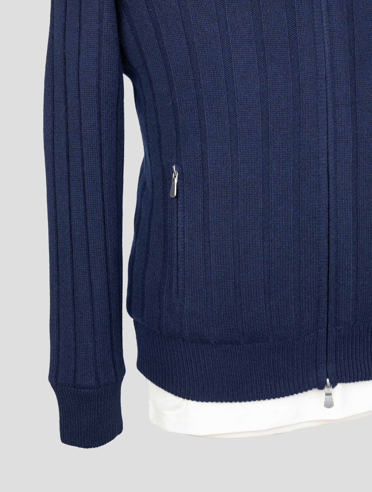 Gran Sasso Blue Cashmere Coat 5