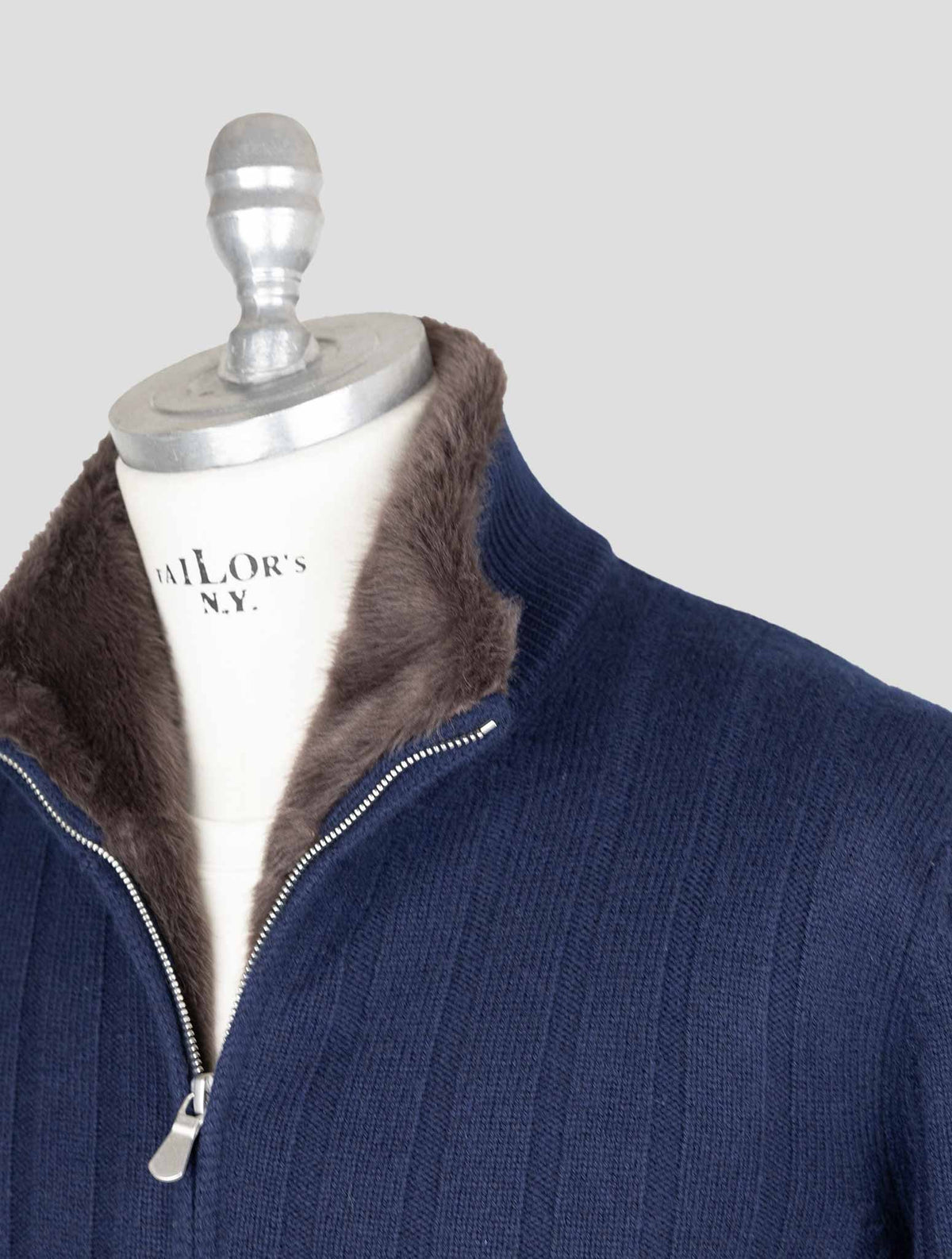 Gran Sasso Blue Cashmere Coat 6