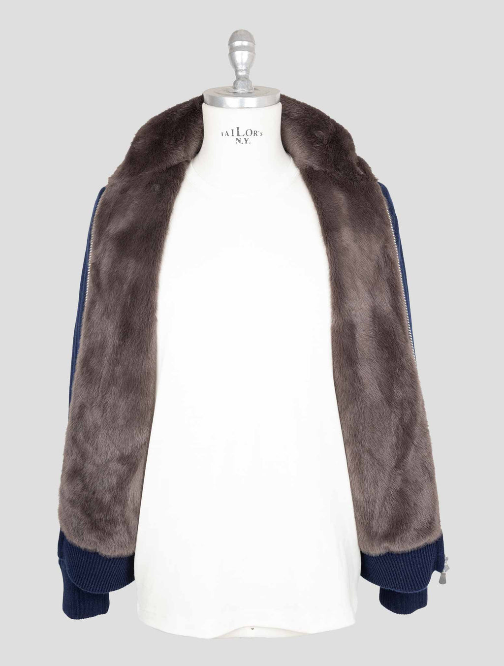 Gran Sasso Blue Cashmere Coat 7