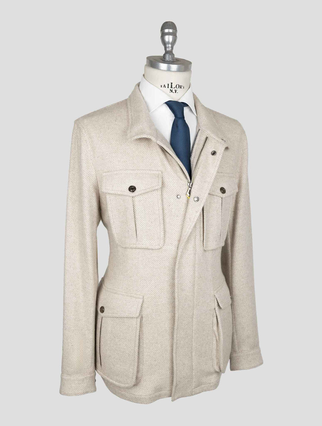 Sartorio Napoli Beige Cashmere Silk Coat 2