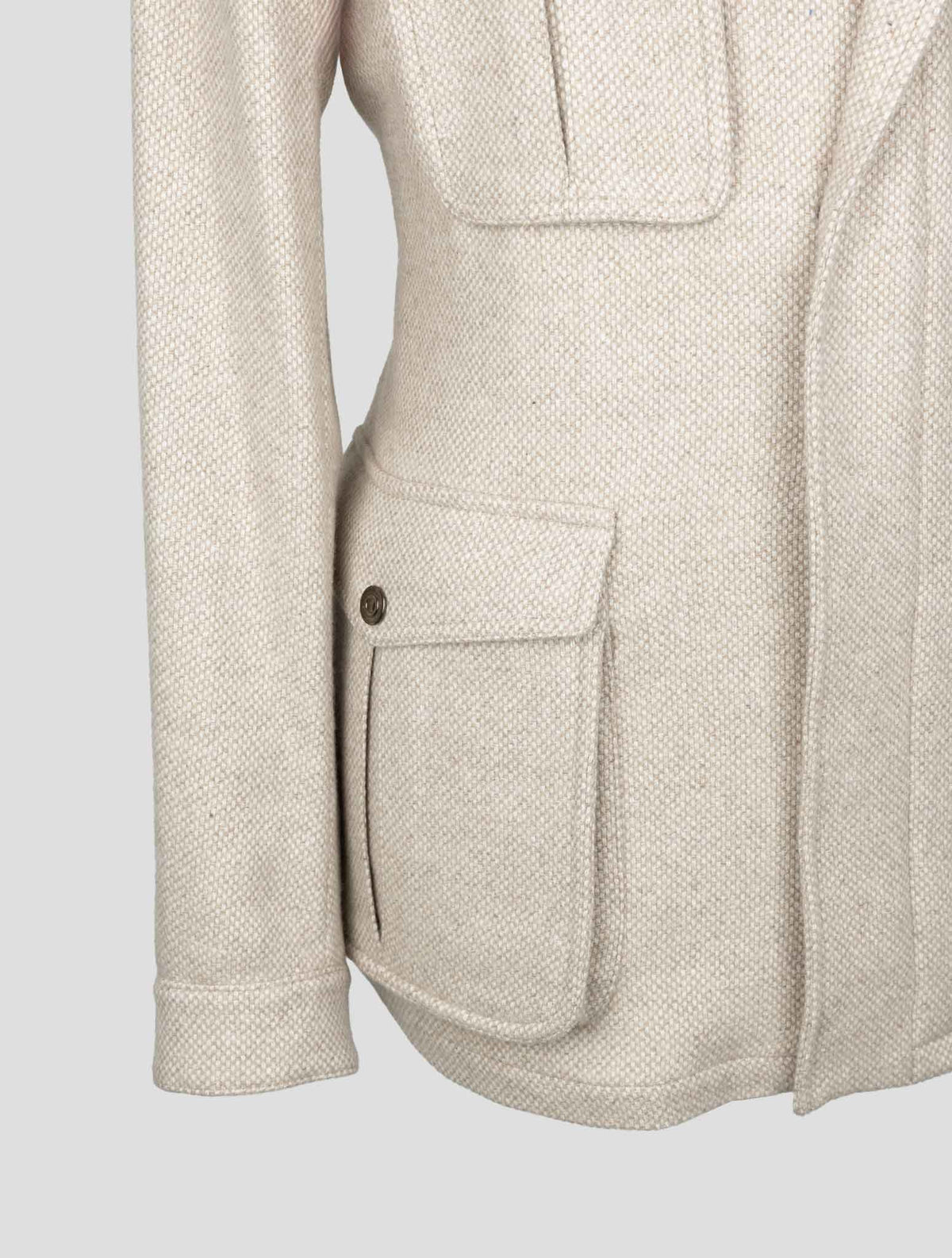 Sartorio Napoli Beige Cashmere Silk Coat 5