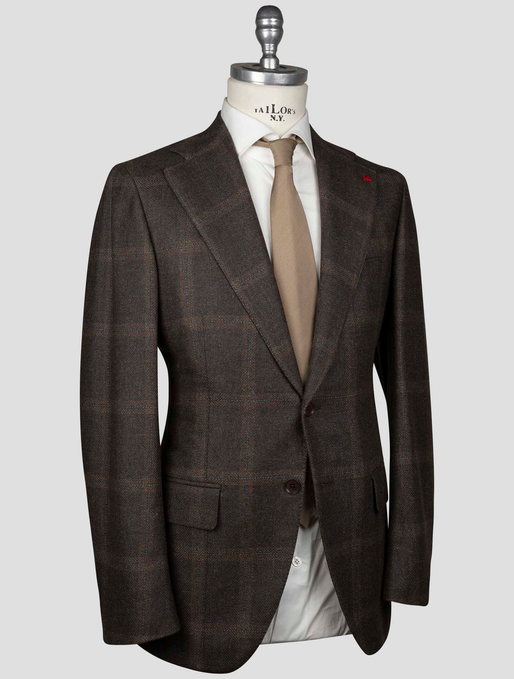 Isaia Brown Wool Angora Silk Blazer 2