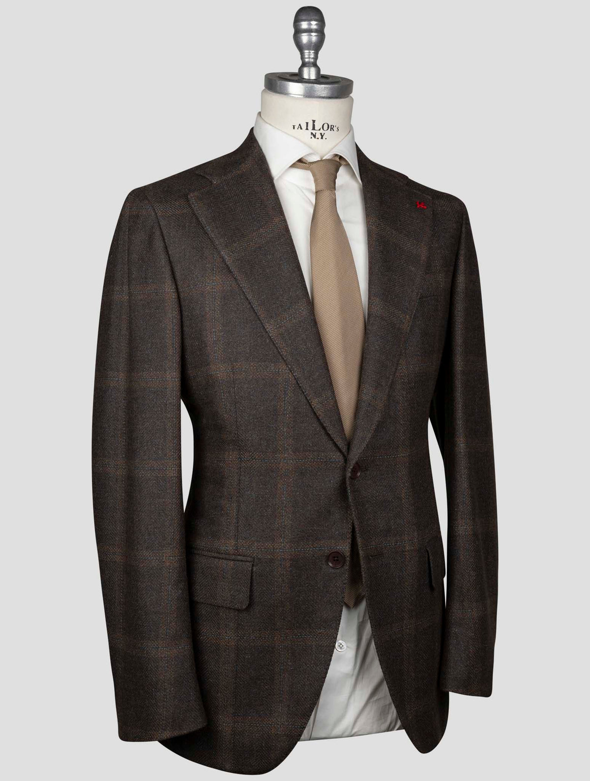 Isaia Brown Wool Angora Silk Blazer 2