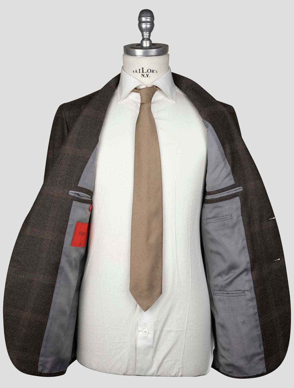 Isaia Brown Wool Angora Silk Blazer 6