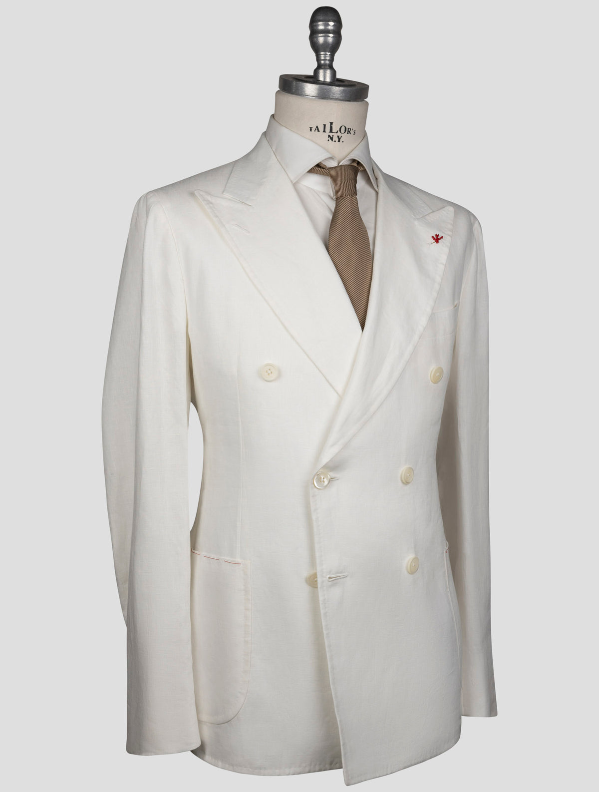 Isaia White Linen Blazer 2