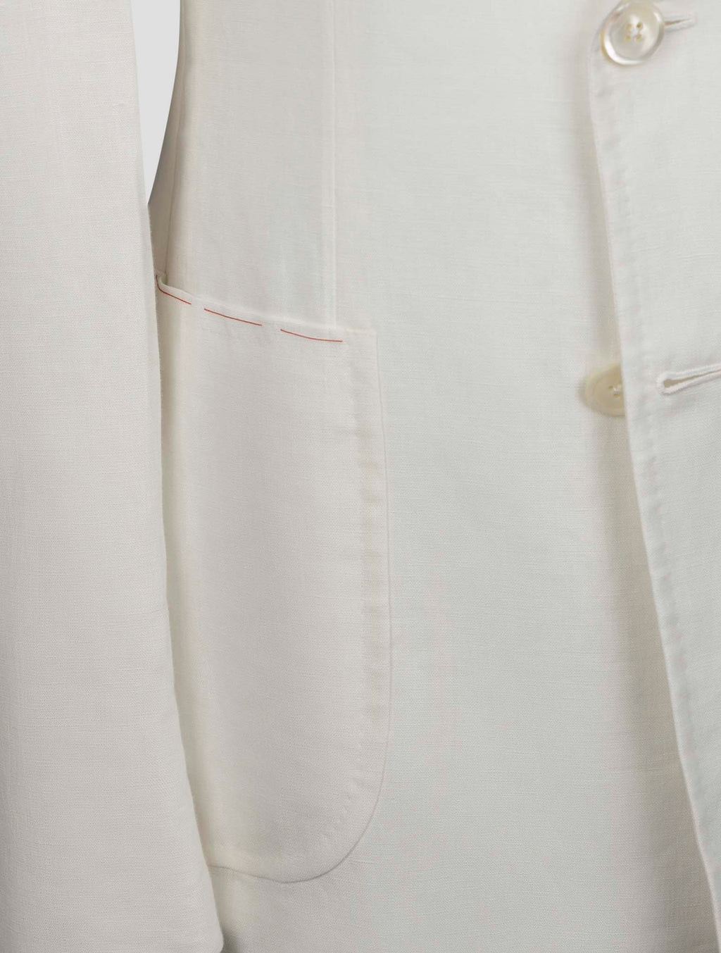 Isaia White Linen Blazer 5