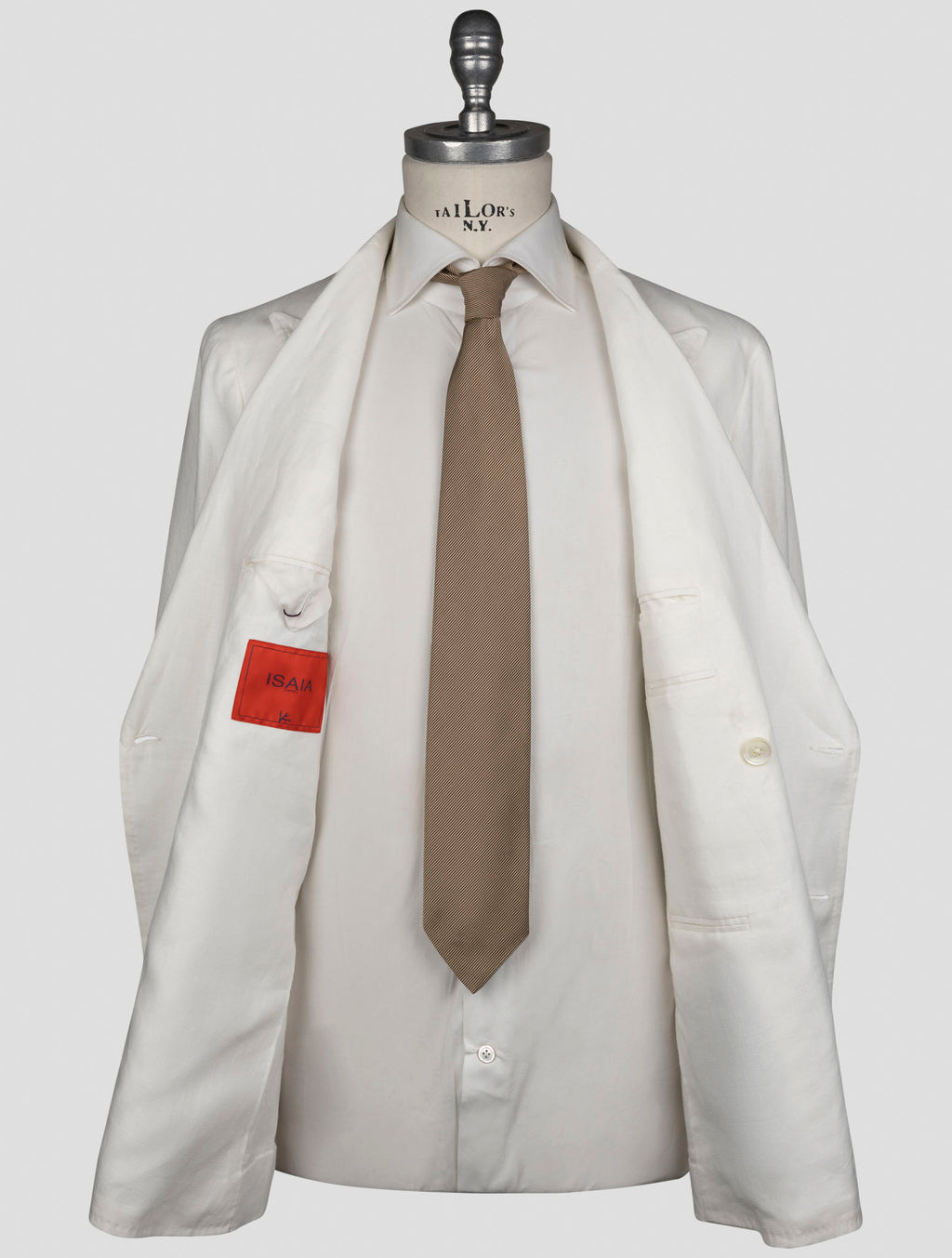 Isaia White Linen Blazer 6