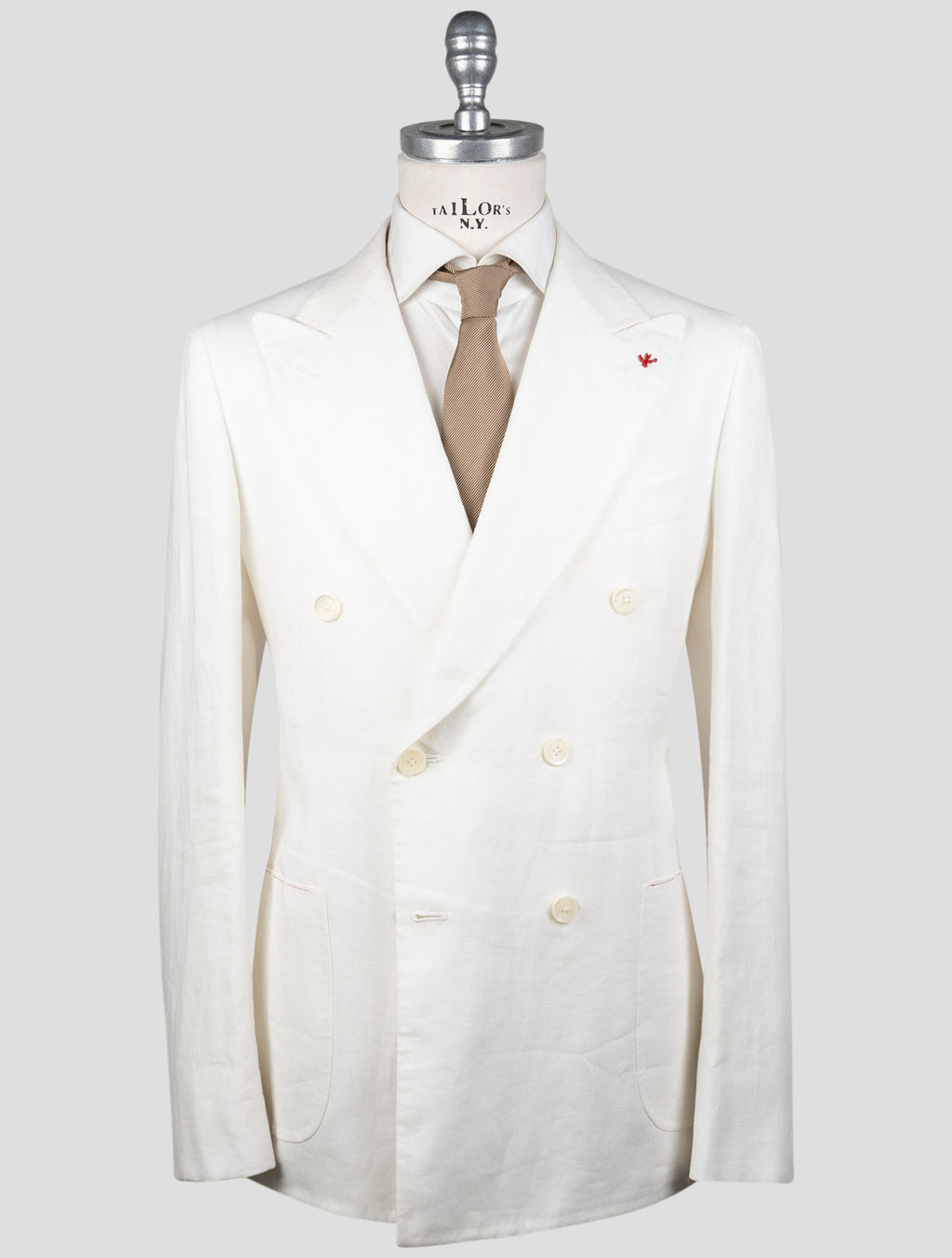 Isaia White Linen Blazer 1