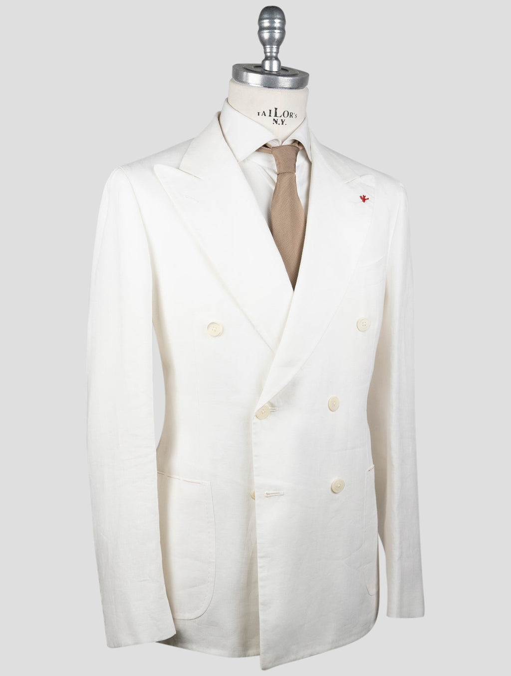 Isaia White Linen Blazer 2