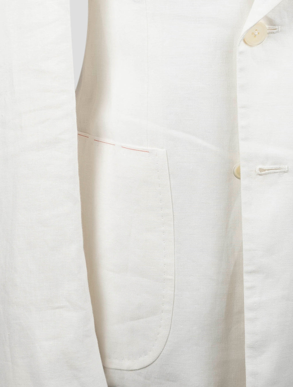 Isaia White Linen Blazer 5