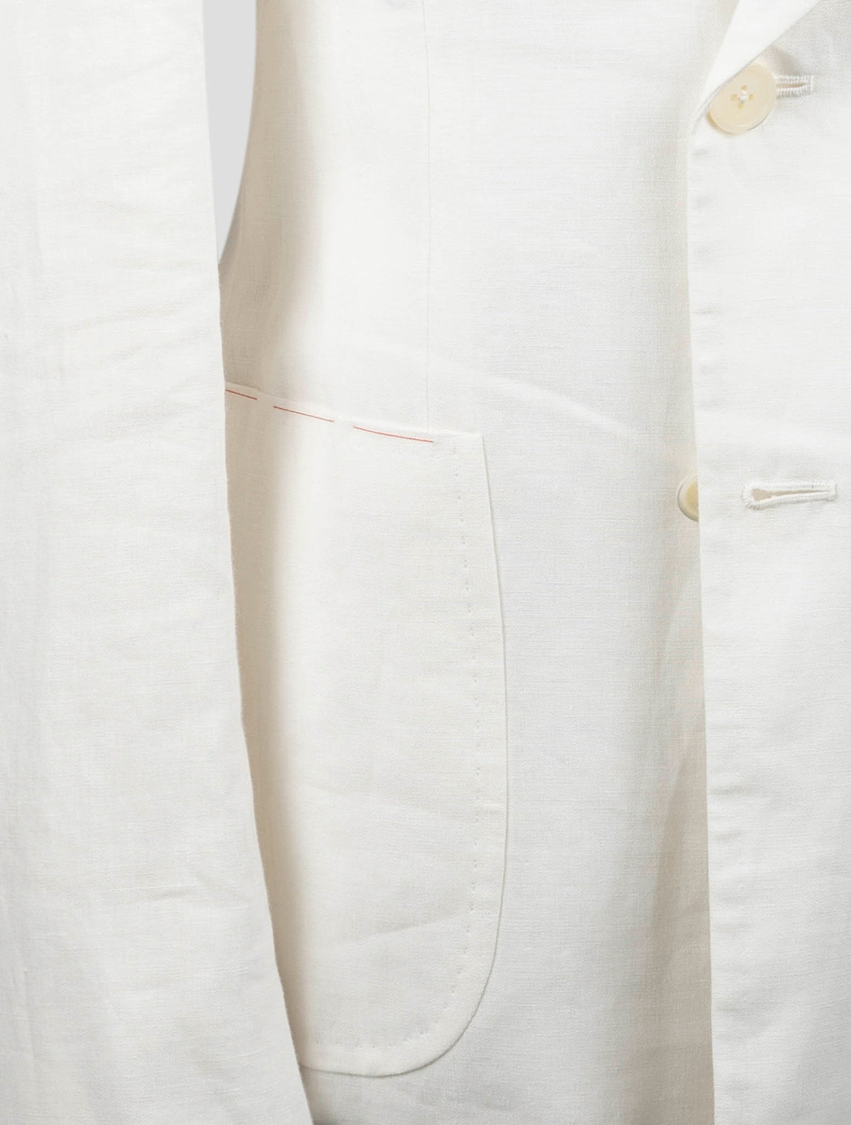 Isaia White Linen Blazer 5