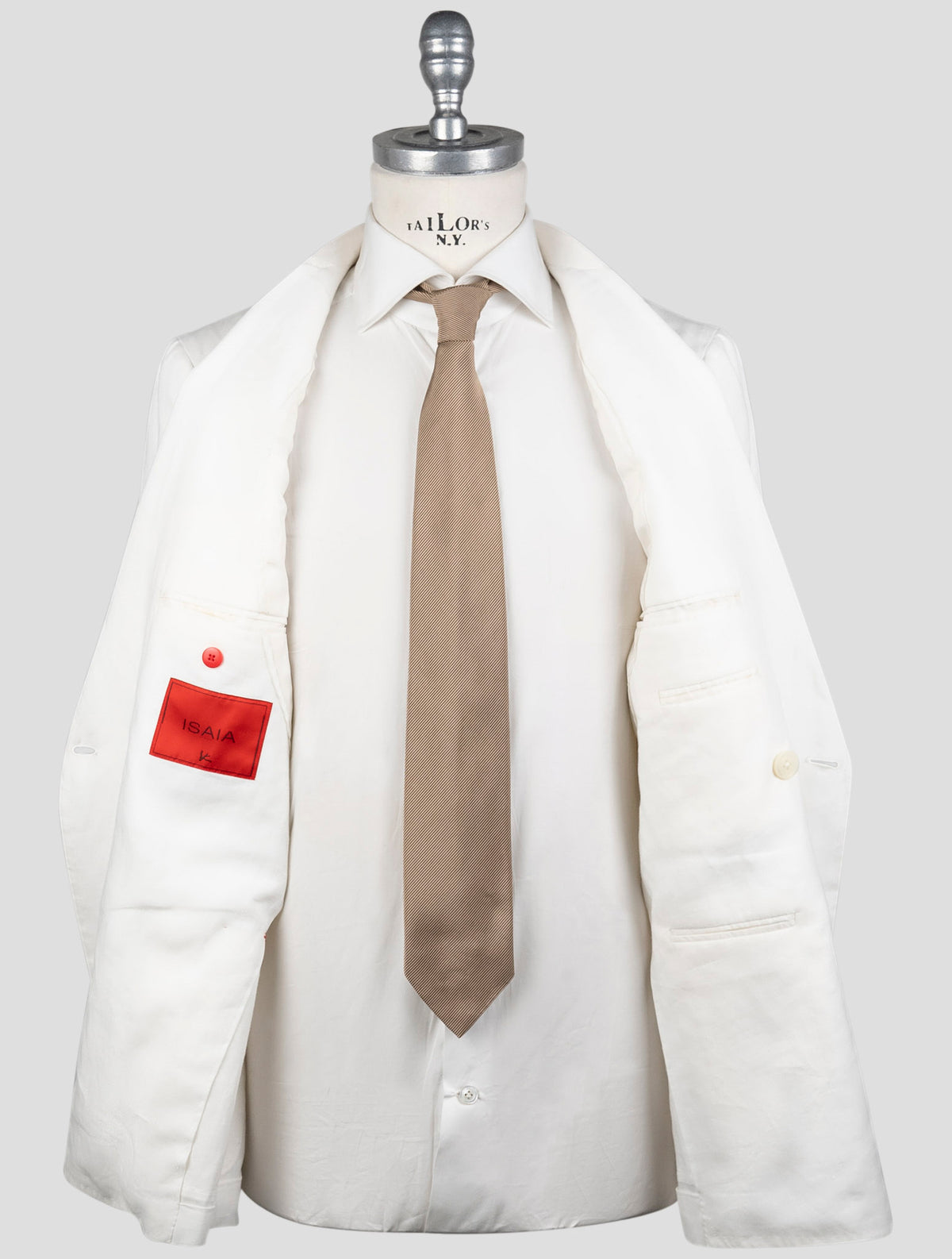Isaia White Linen Blazer 6