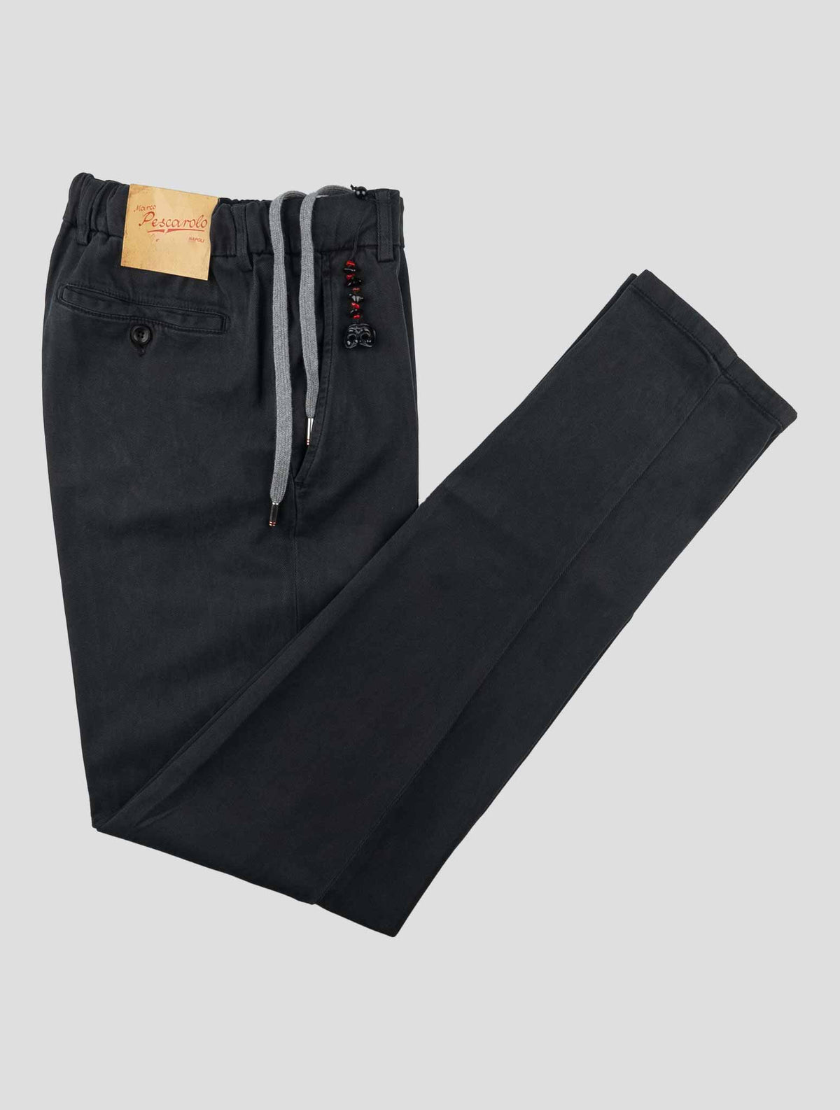 Marco Pescarolo Black Lycra Cotton Ea Pants 1