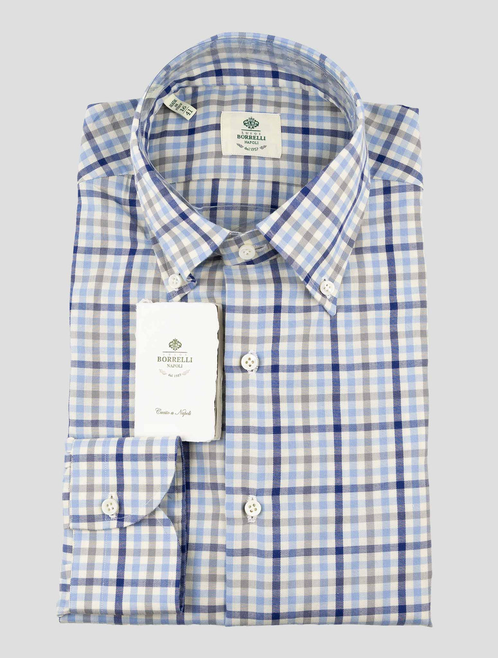 Luigi Borrelli Multicolor Cotton Shirt 1