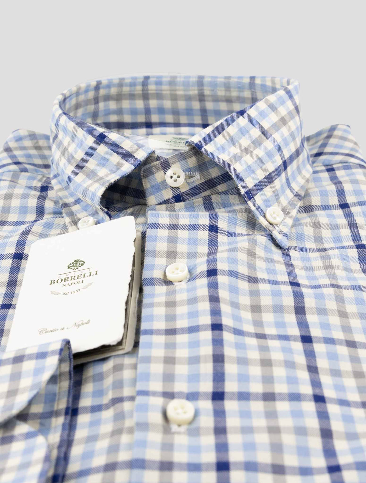 Luigi Borrelli Multicolor Cotton Shirt 2