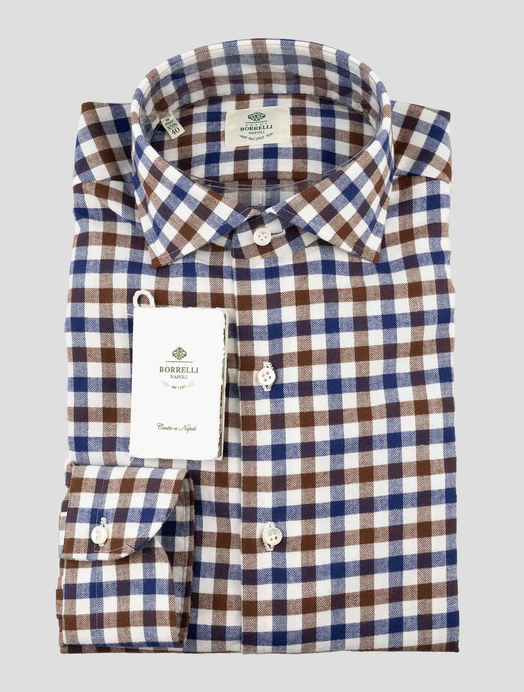 Luigi Borrelli Multicolor Cotton Shirt 1