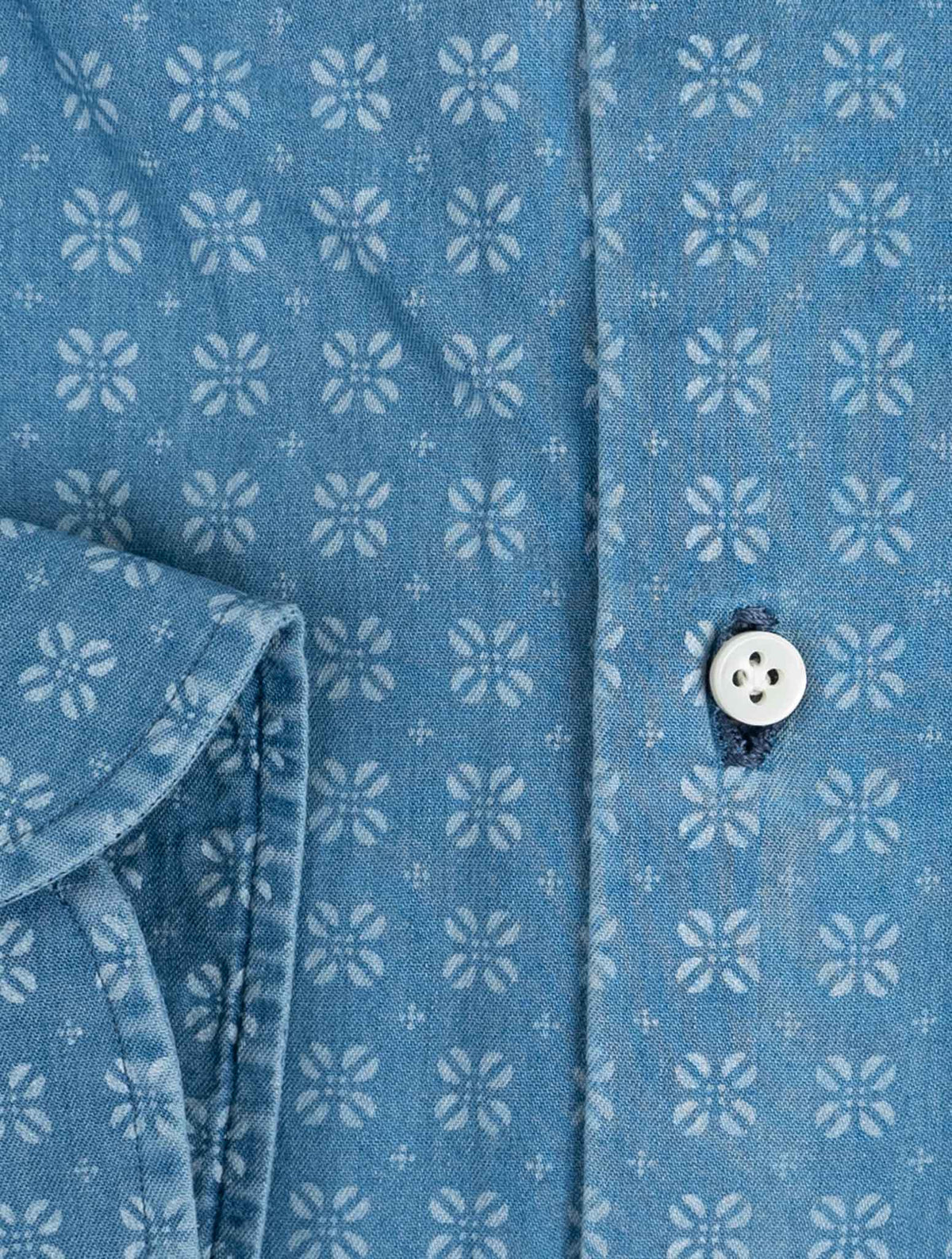 Luigi Borrelli Blue  Cotton Shirt 3