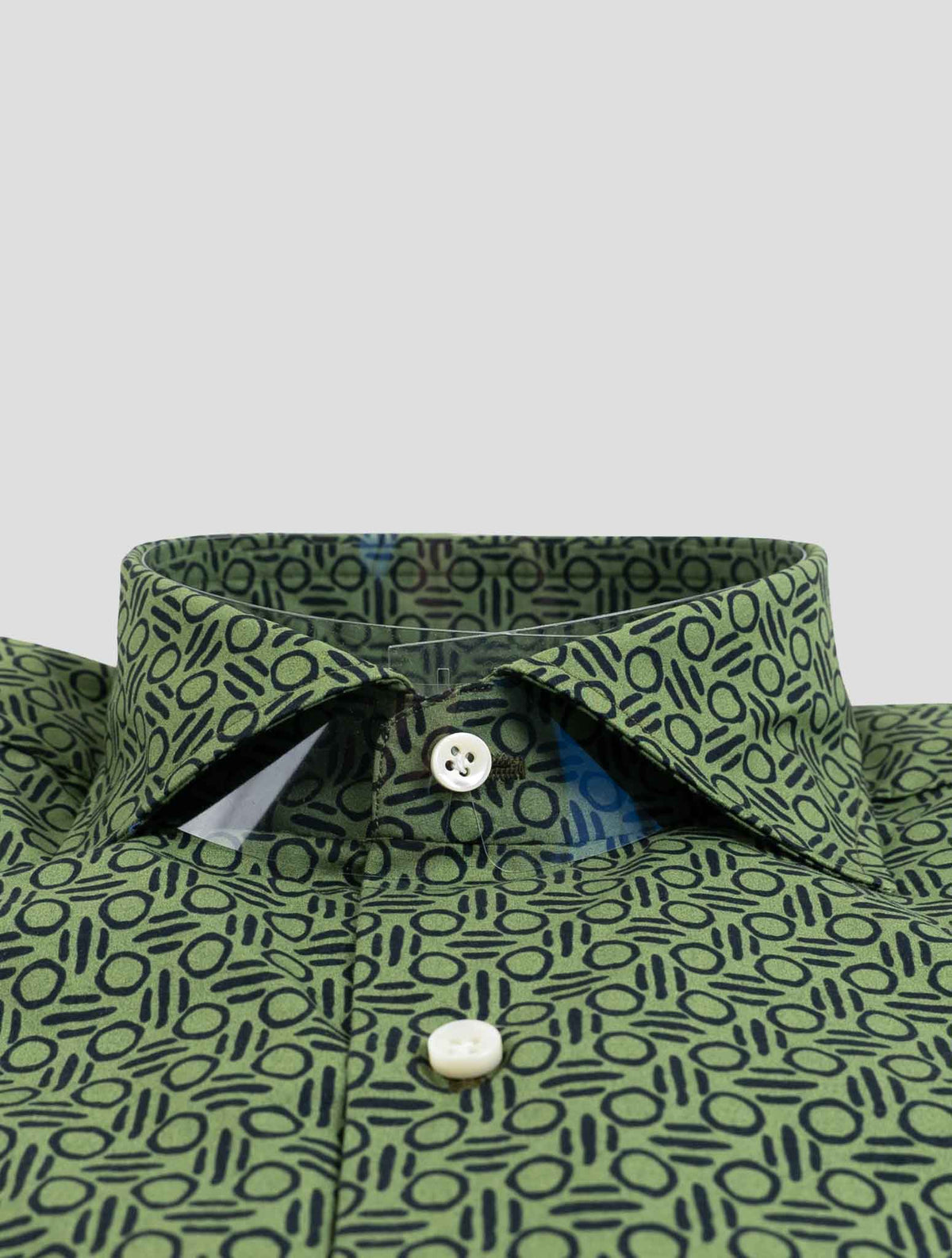 Luigi Borrelli Green Cotton Shirt 2