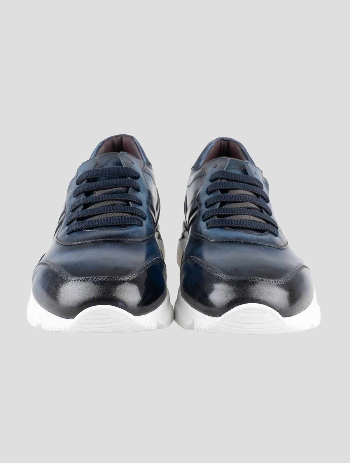 Peluso 1907 Blue Leather Sneakers 2