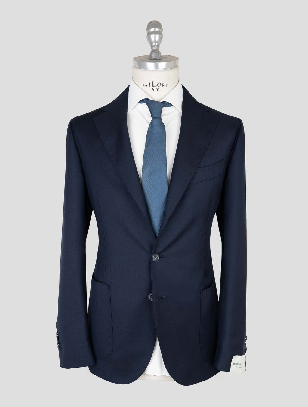 Luigi Borrelli Blue Virgin Wool Suit 1