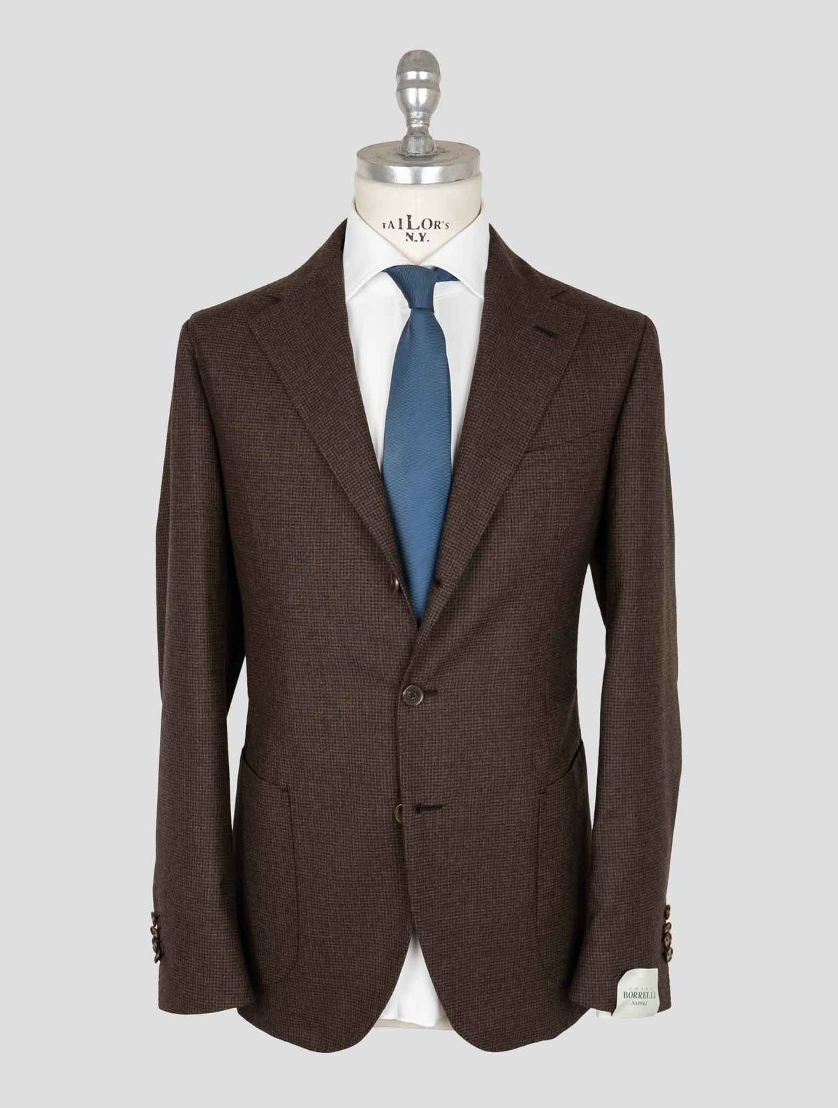Luigi Borrelli Brown Virgin Wool  Suit 1