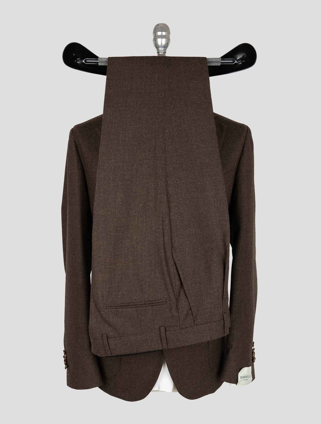 Luigi Borrelli Brown Virgin Wool  Suit 4