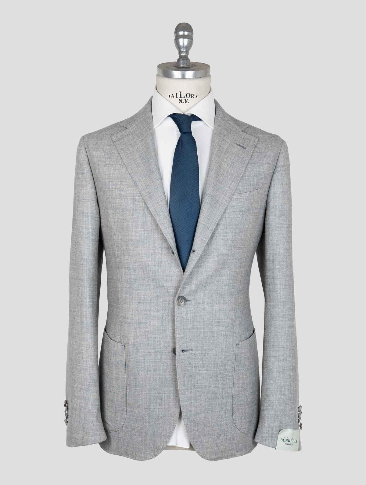 Luigi Borrelli Gray Virgin Wool  Suit 1