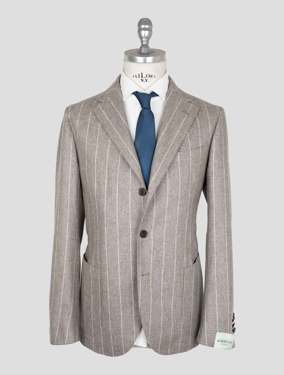 Luigi Borrelli Brown Virgin Wool  Suit 1