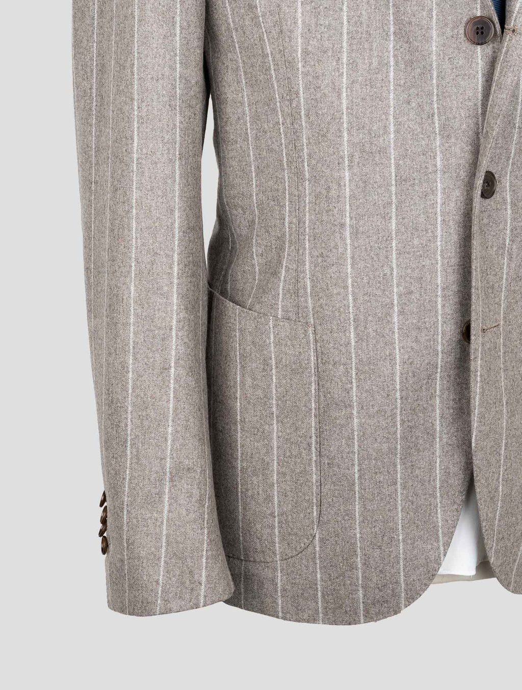 Luigi Borrelli Brown Virgin Wool  Suit 6