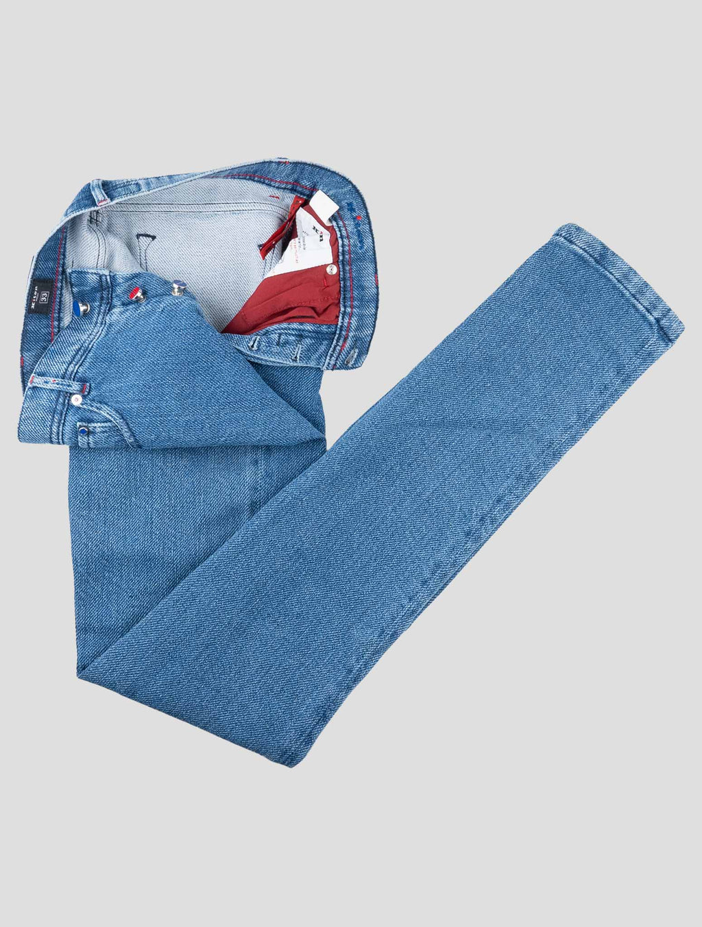 Kiton Blue Cotton Jeans 2