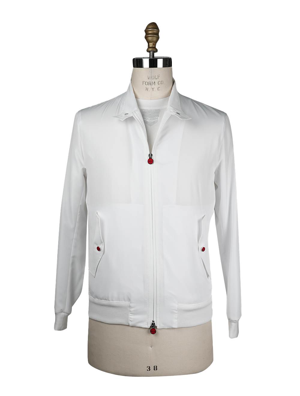 Kiton White Pl Coat 7