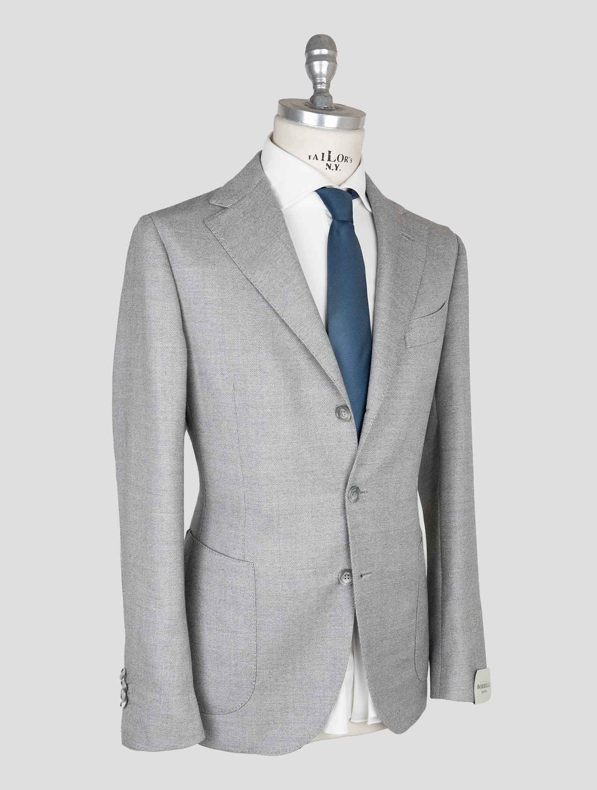 Luigi Borrelli Gray Virgin Wool  Blazer 2