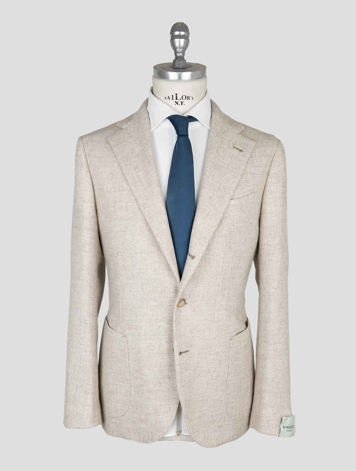 Luigi Borrelli Beige Virgin Wool  Blazer 1