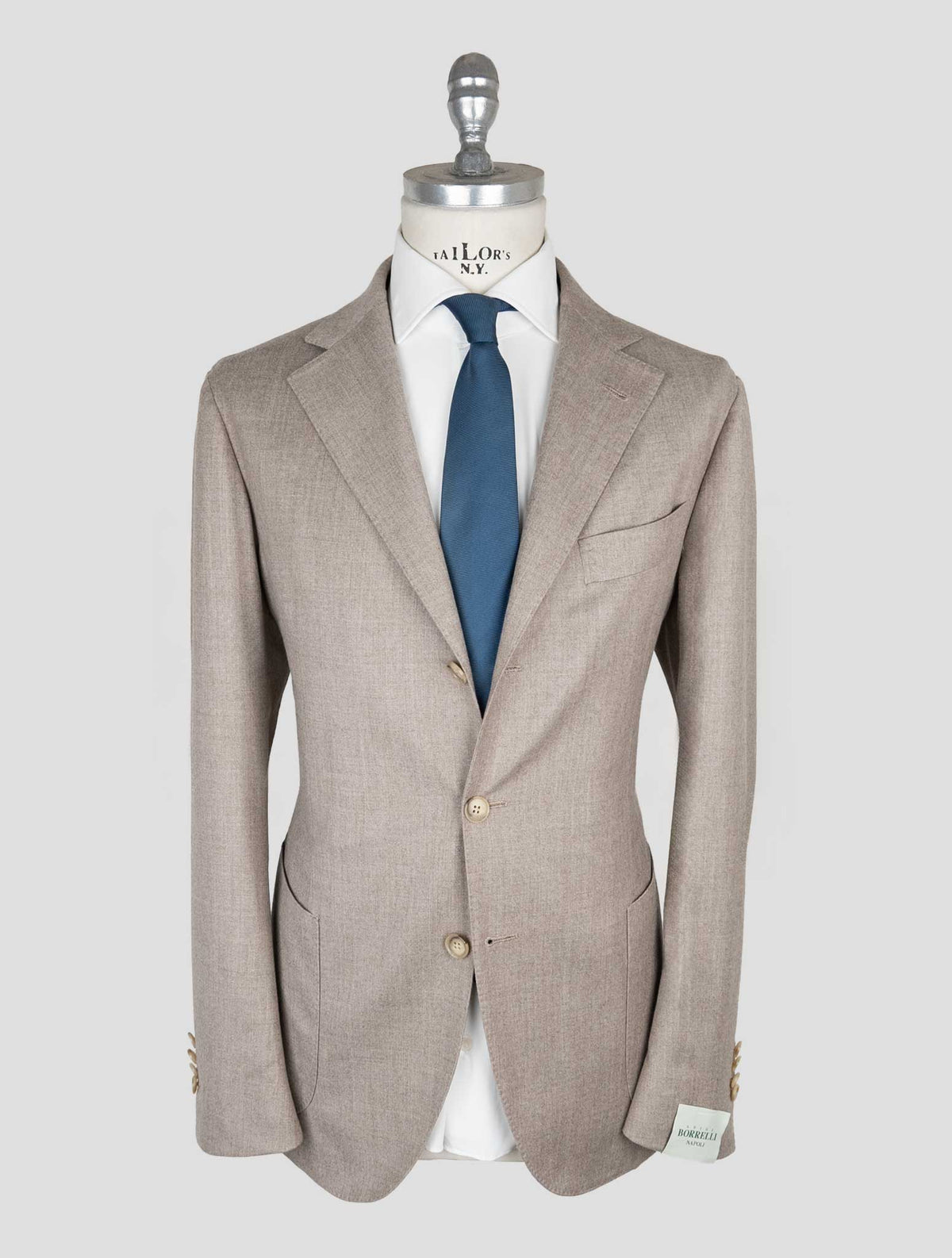 Luigi Borrelli Gray Virgin Wool Silk  Suit 1