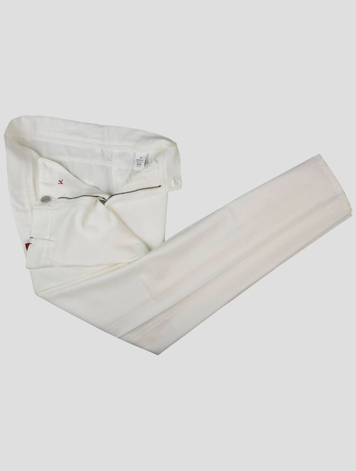 Isaia White Cotton Pants 2