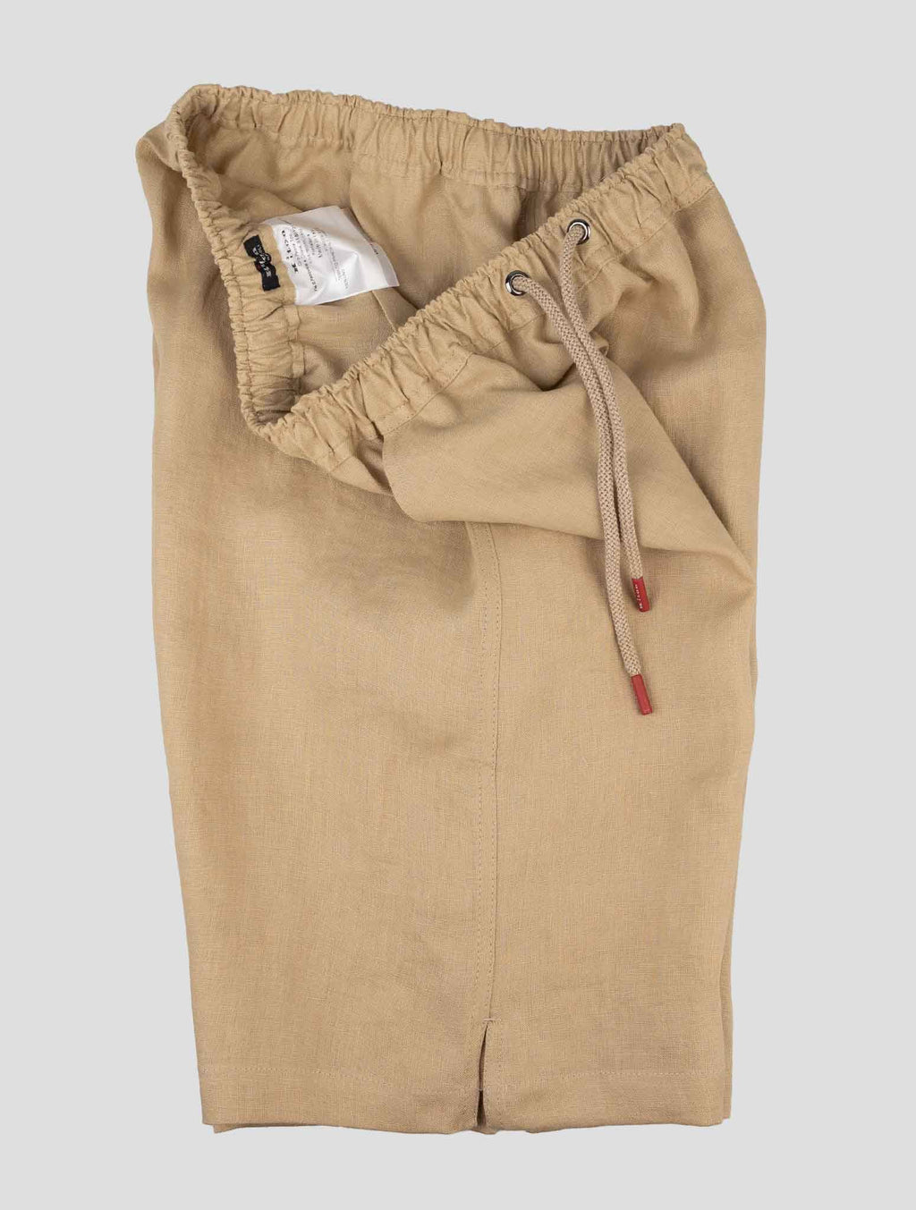 Kiton Beige Linen Short Pants 2
