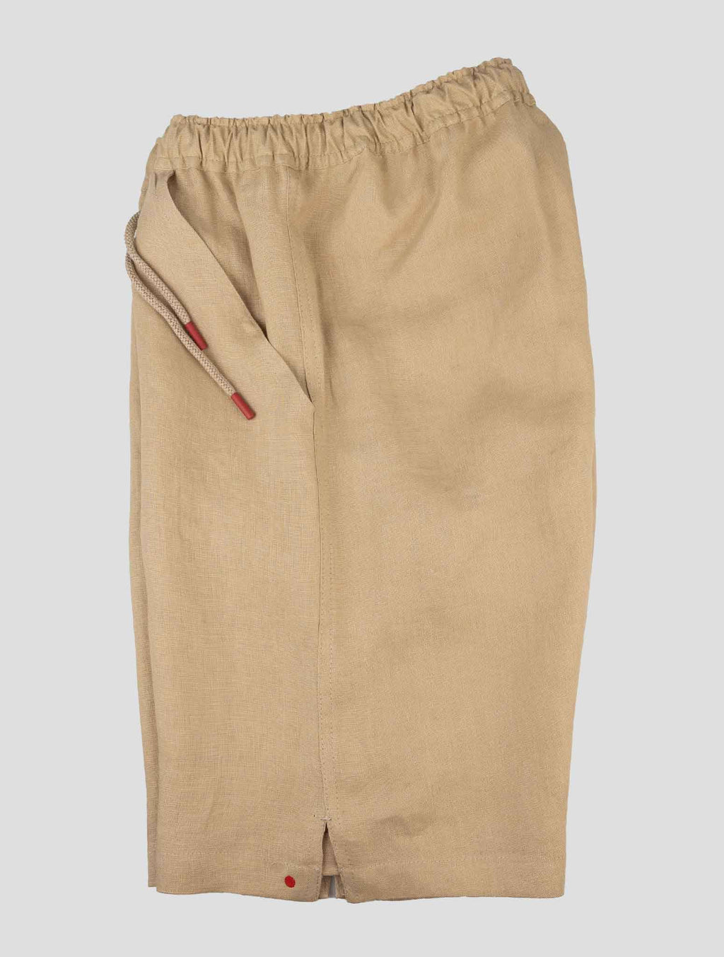 Kiton Beige Linen Short Pants 3