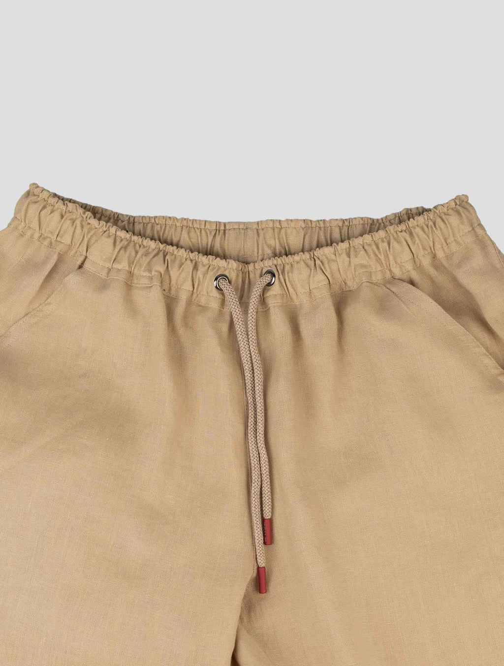 Kiton Beige Linen Short Pants 4