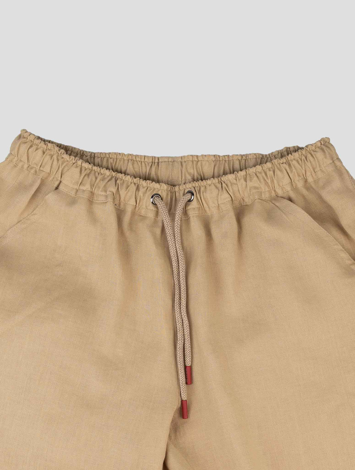 Kiton Beige Linen Short Pants 4