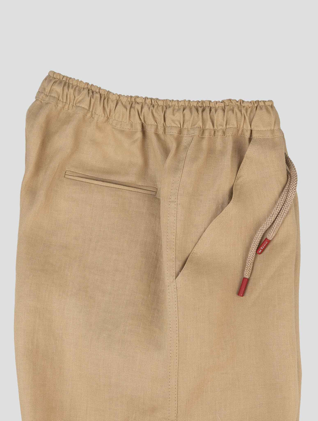 Kiton Beige Linen Short Pants 6