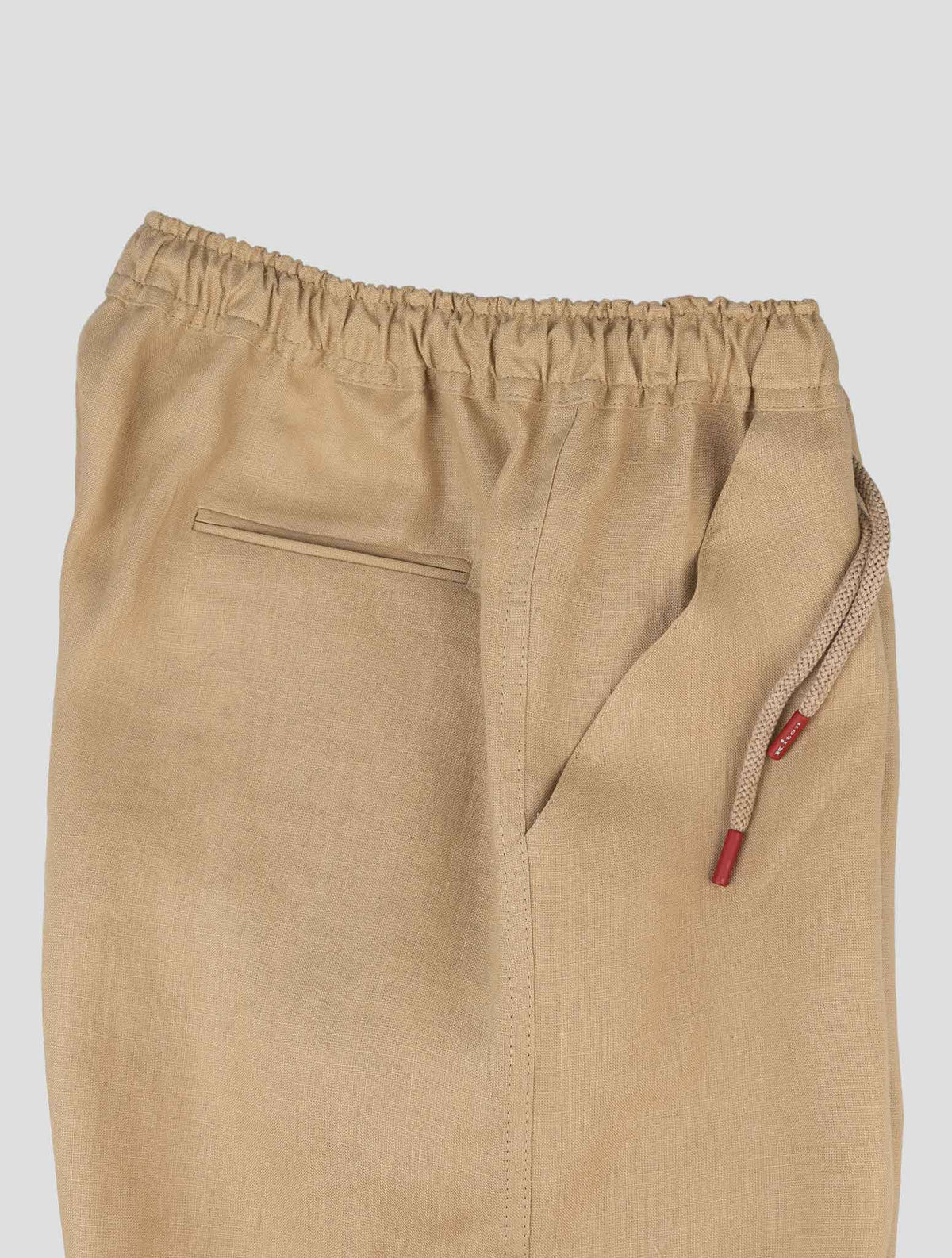 Kiton Beige Linen Short Pants 6