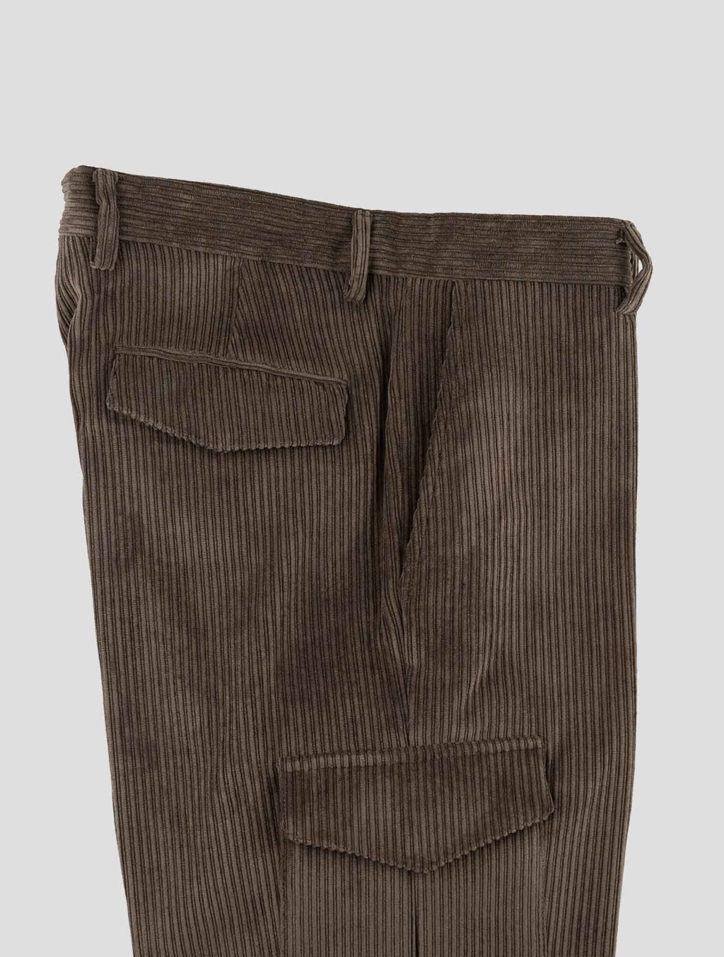 Barba Napoli Brown Pl Nylon Ea Cargo Velvet Pants 3