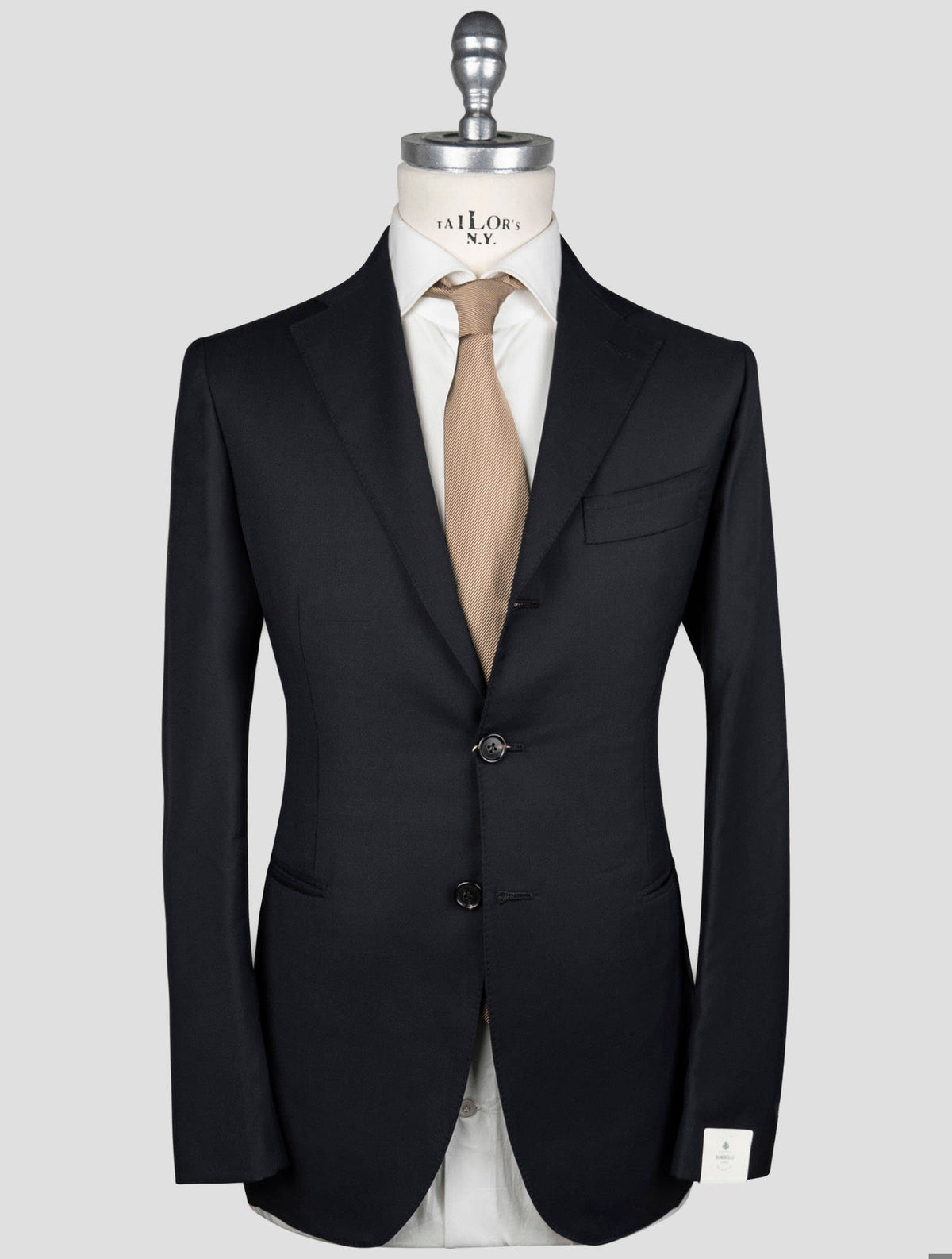 Luigi Borrelli Black Virgin Wool Suit 1