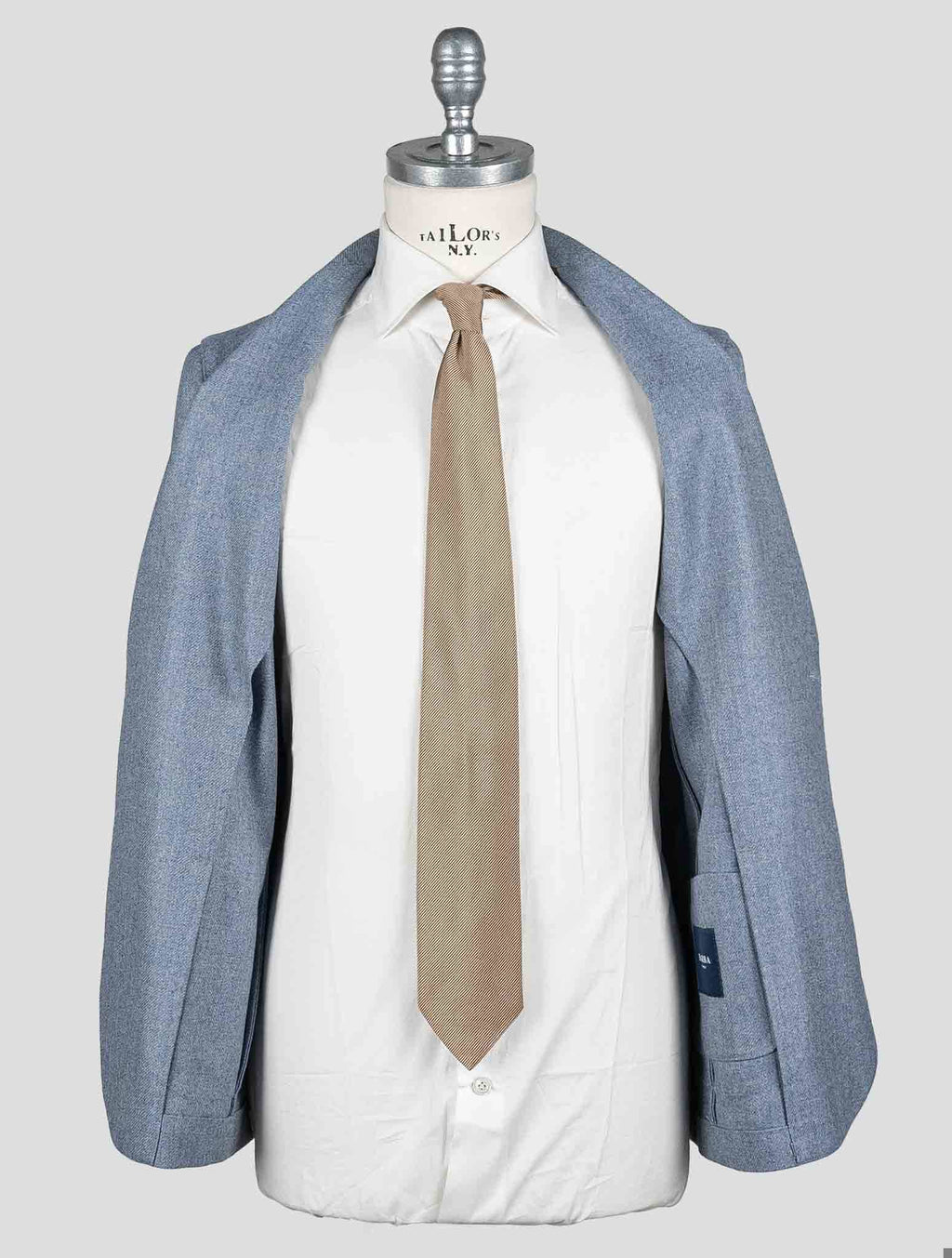 Barba Napoli Light Blue Wool Cashmere Blazer BBY1 3