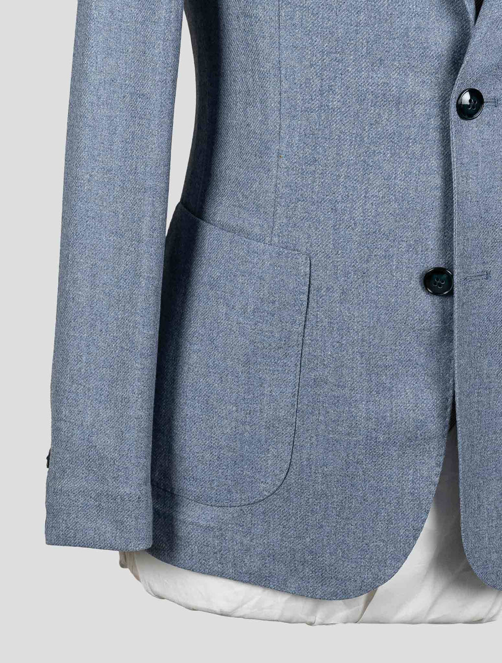 Barba Napoli Light Blue Wool Cashmere Blazer BBY1 5