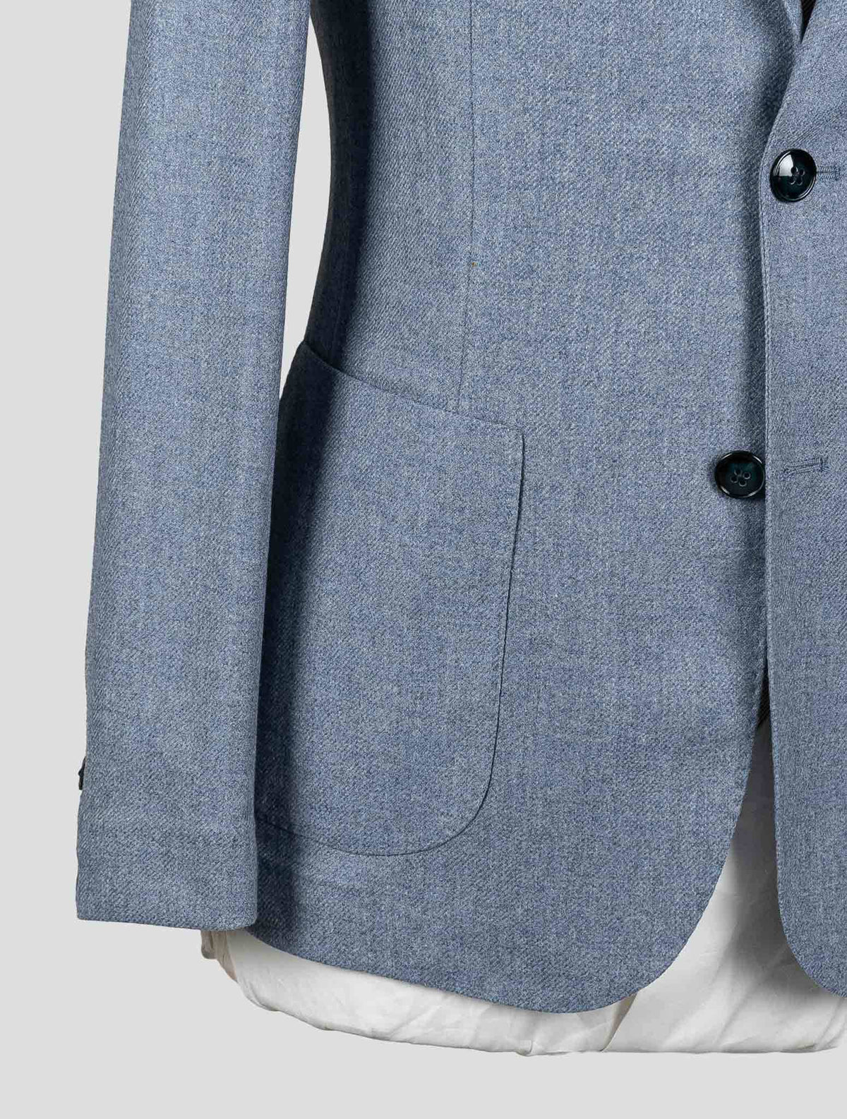 Barba Napoli Light Blue Wool Cashmere Blazer BBY1 5