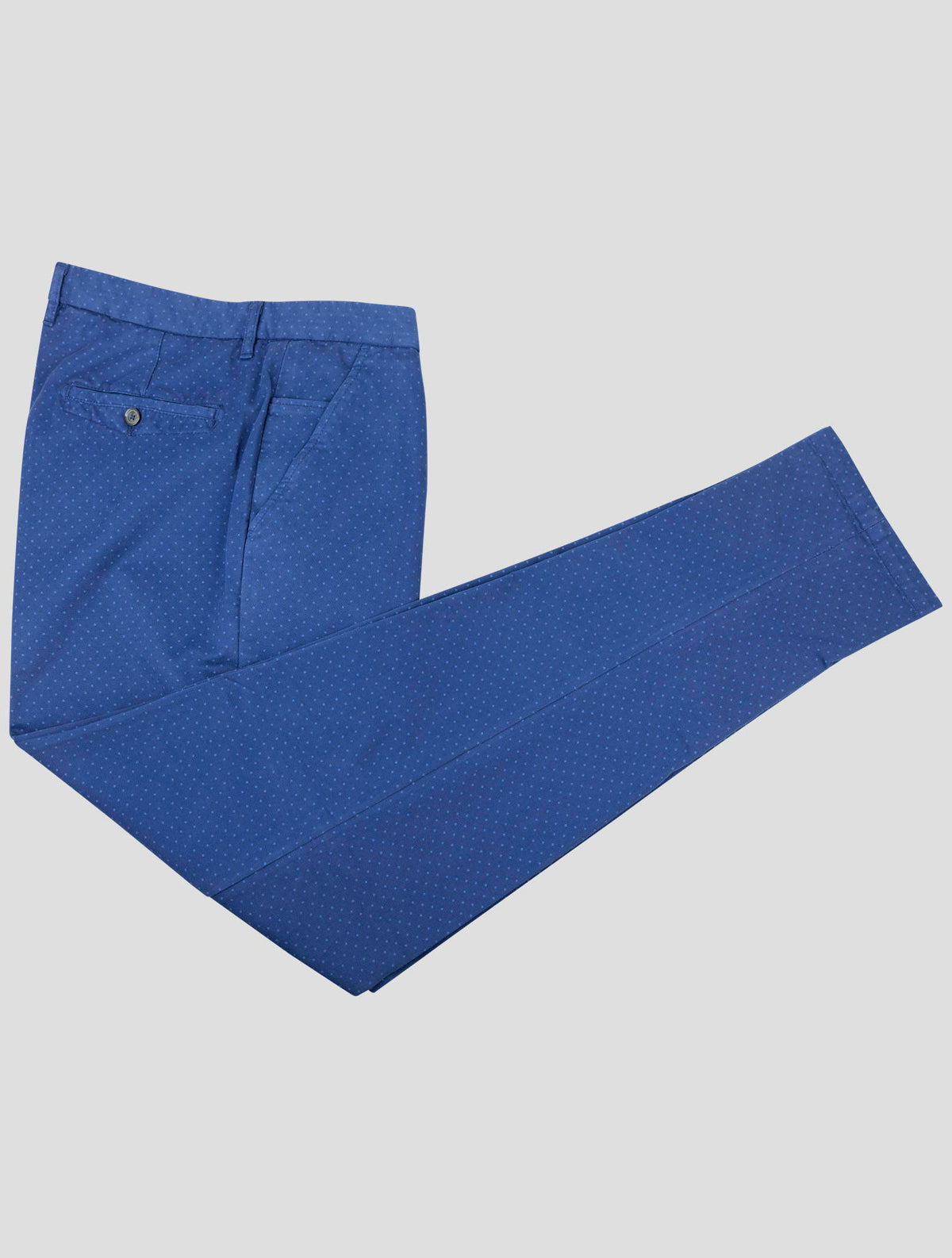 Isaia Blue Cotton Pants 3