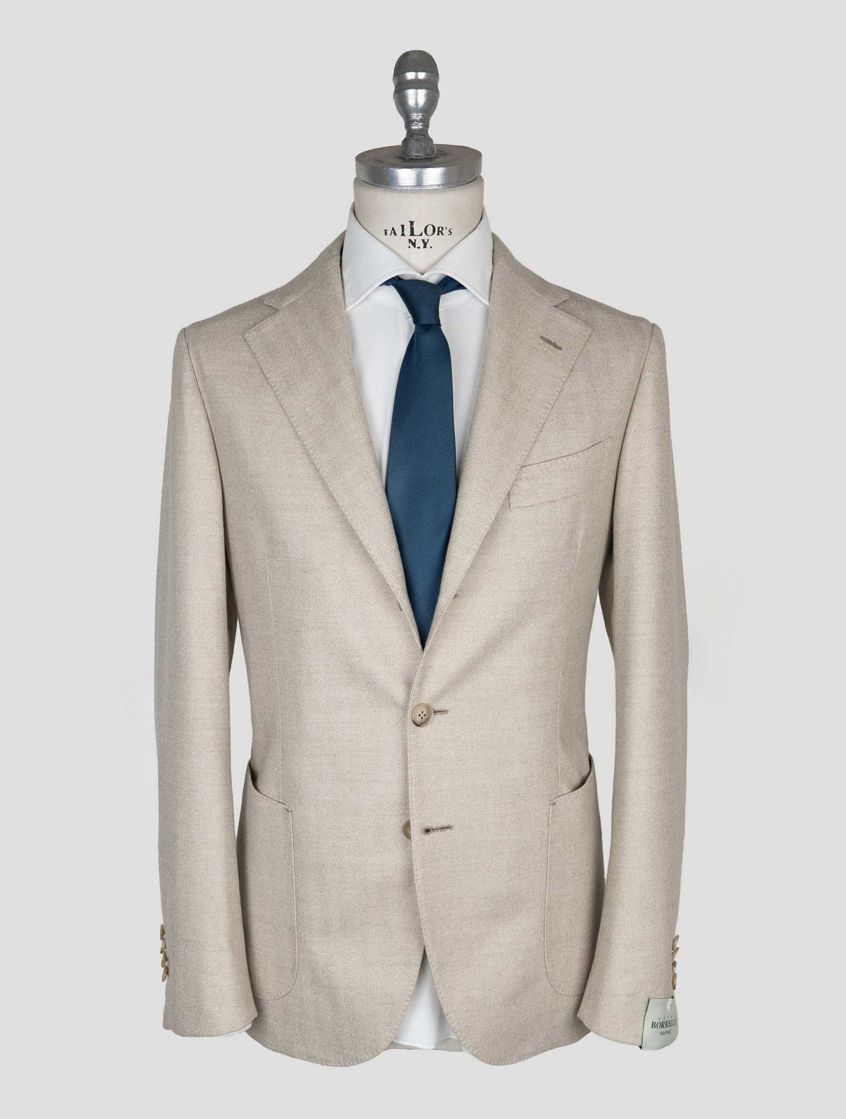 Luigi Borrelli Gray Virgin Wool  Blazer 1